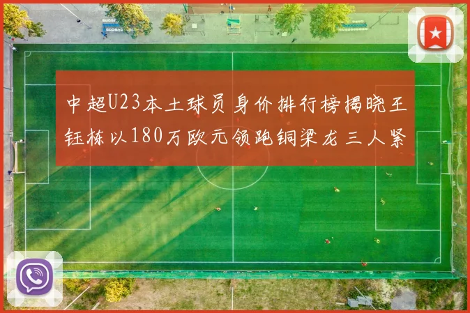 中超U23本土球员身价排行榜揭晓王钰栋以180万欧元领跑铜梁龙三人紧随其后